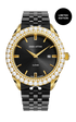 La Scala ll / President Bracelet, Black Color, Swiss Movement.