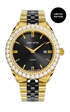 La Scala ll / President Bracelet, Gold & Black Color, Swiss Movement.
