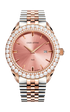 Trulli ll / President Bracelet, Silver & Rose Gold Color, Swiss Movement.