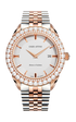 Romeo e Giulietta, Verona ll / President Bracelet, Silver & Rose Gold Color, Swiss Movement.