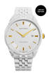Colosseo di Roma lll / Ceramic Bracelet, White Color, Swiss Movement.
