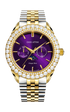 Cinque Terre ll / President Bracelet, Silver & Gold Color, Swiss Movement