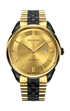 Piazza del Duomo, Milano ll / President Bracelet, Gold & Black Color, Swiss Movement.
