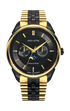 il Ponte di Rialto, Venezia / President Bracelet, Gold & Black Color, Swiss Movement