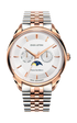 Piazza San Marco di Venezia / President Bracelet, Silver & Rose Gold Color, Swiss Movement.
